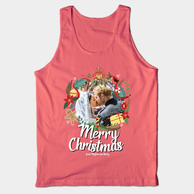 Meghan & Harry Merry Christmas Tank Top by Alisterny